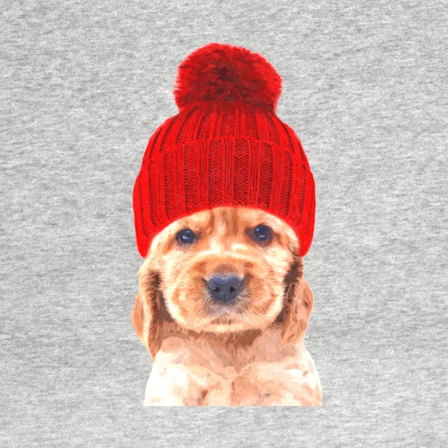 Cocker Spaniel with Hat by Alemi